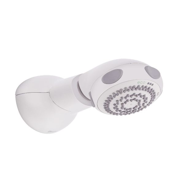 Mira Logic Adjustable Spray Rigid Shower Head shown in White - SOLD-OUT!! 